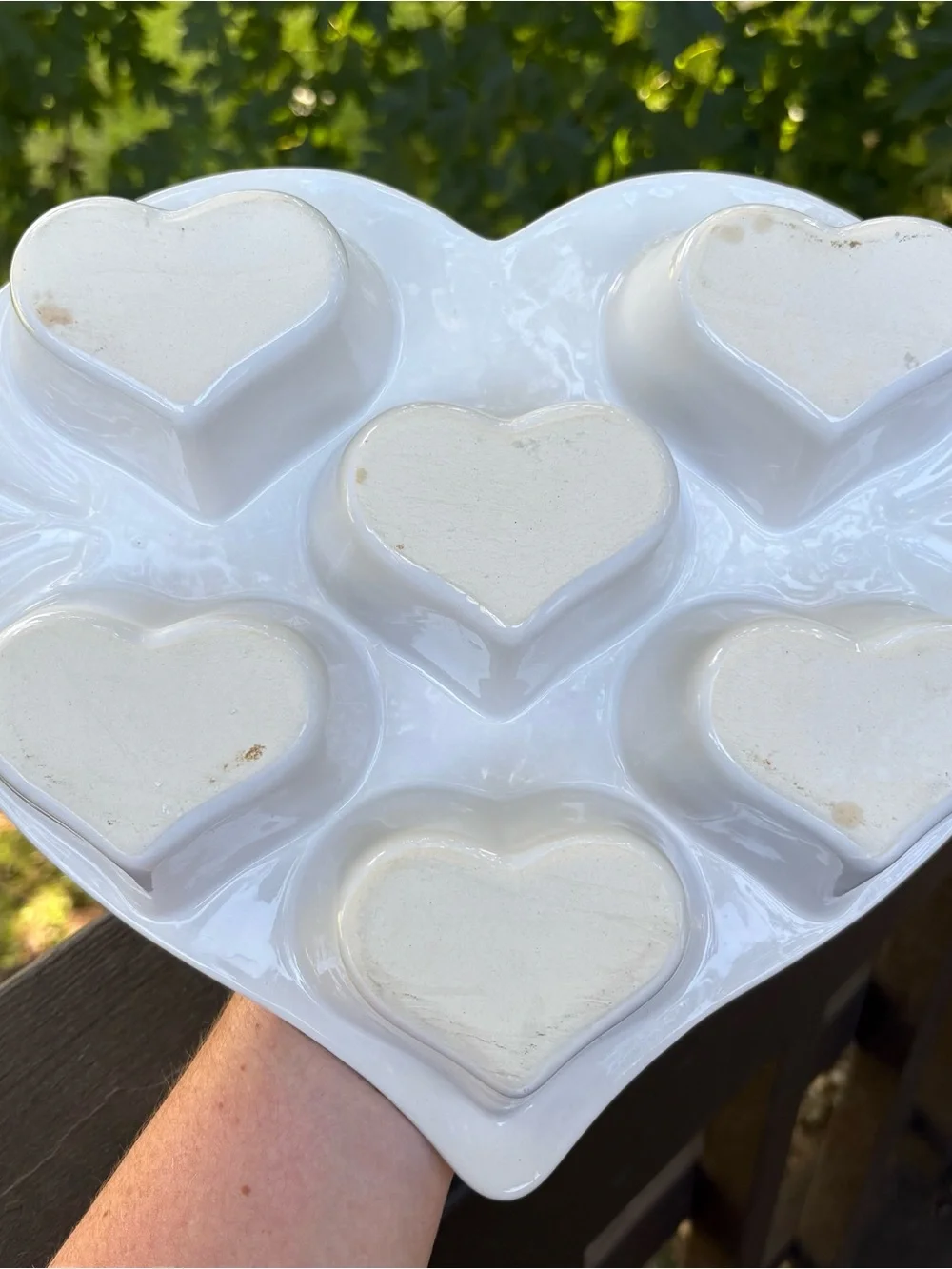 Vintage Chaparral Pottery “Country Heart Muffin” stoneware baking dish